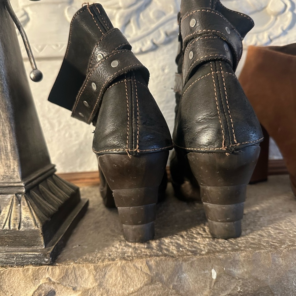 The art company  Black Heeled Booties leather39  Sale! 🔥 - Picture 8 of 14